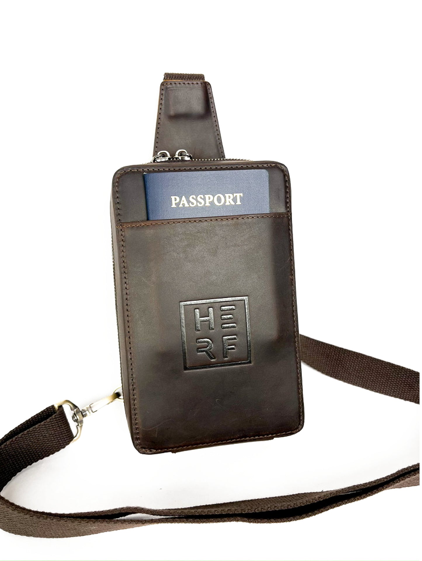 Leather Crossbody Travel Case