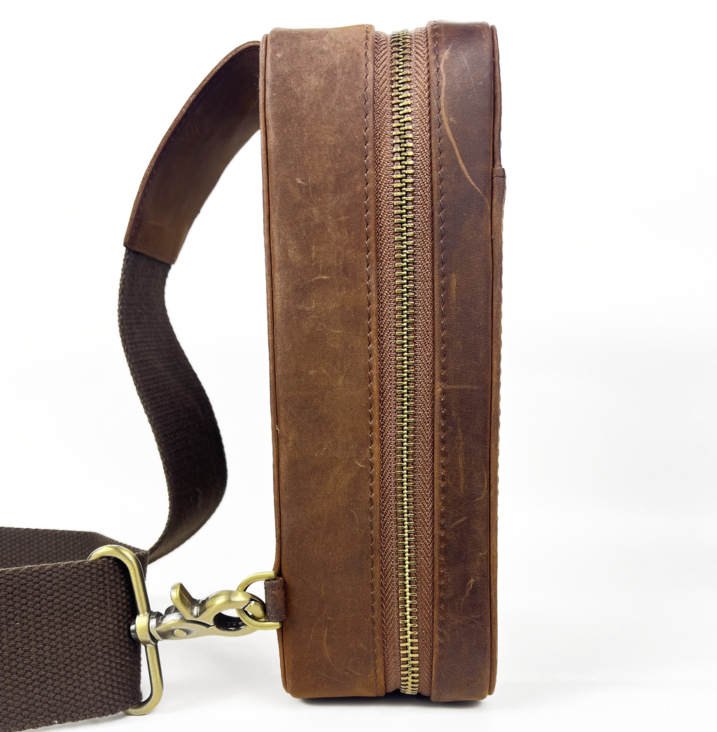 The Herf Crossbody 2.0 – Premium Leather Cigar Case
