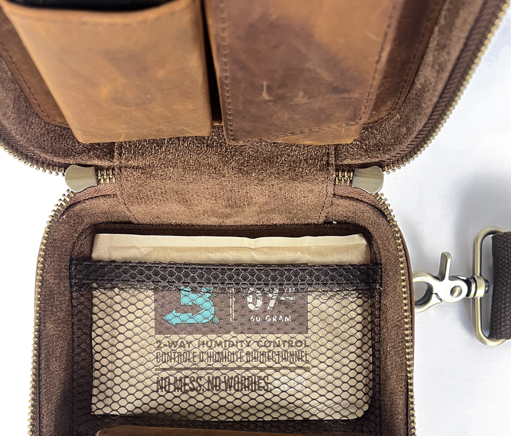 The Herf Crossbody 2.0 – Premium Leather Cigar Case