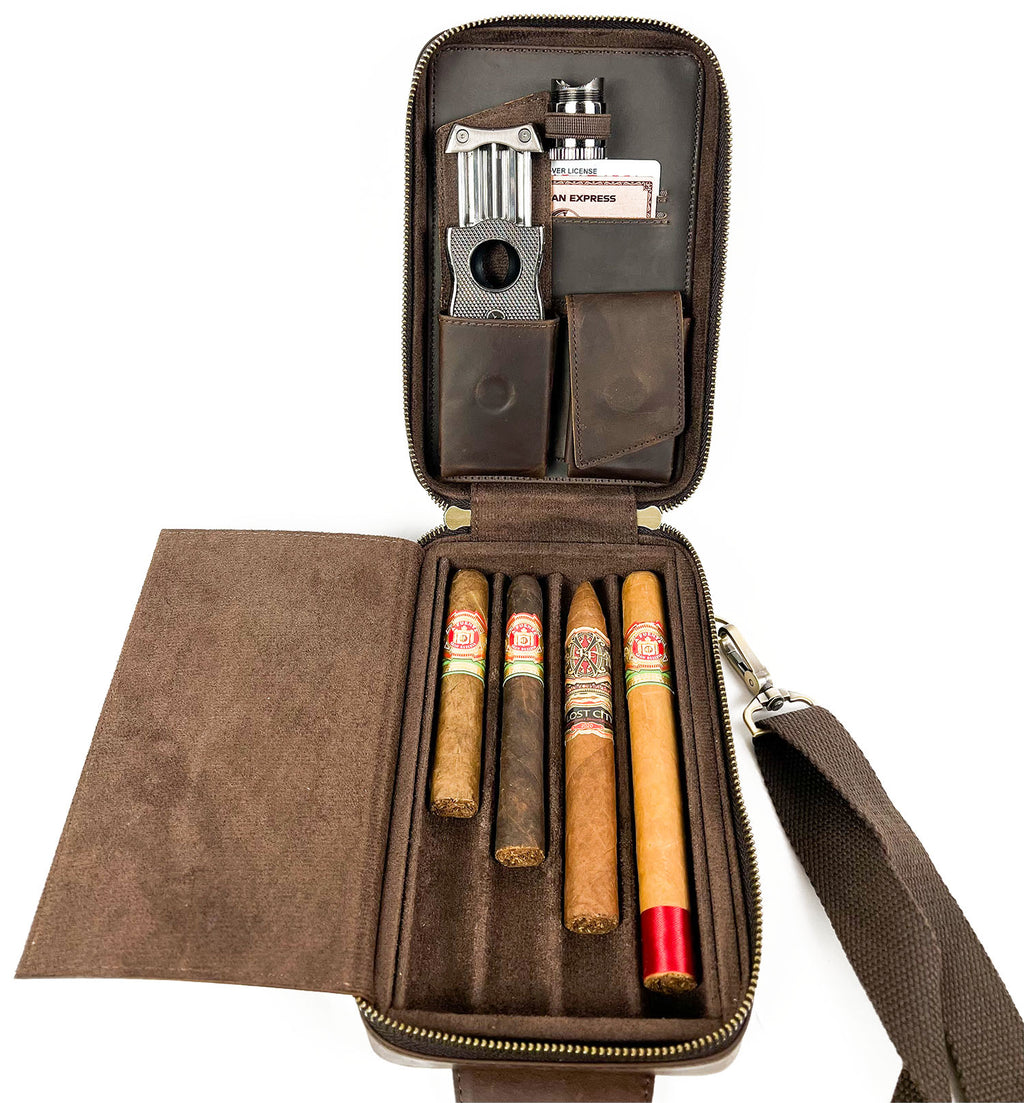 Leather Crossbody Travel Case